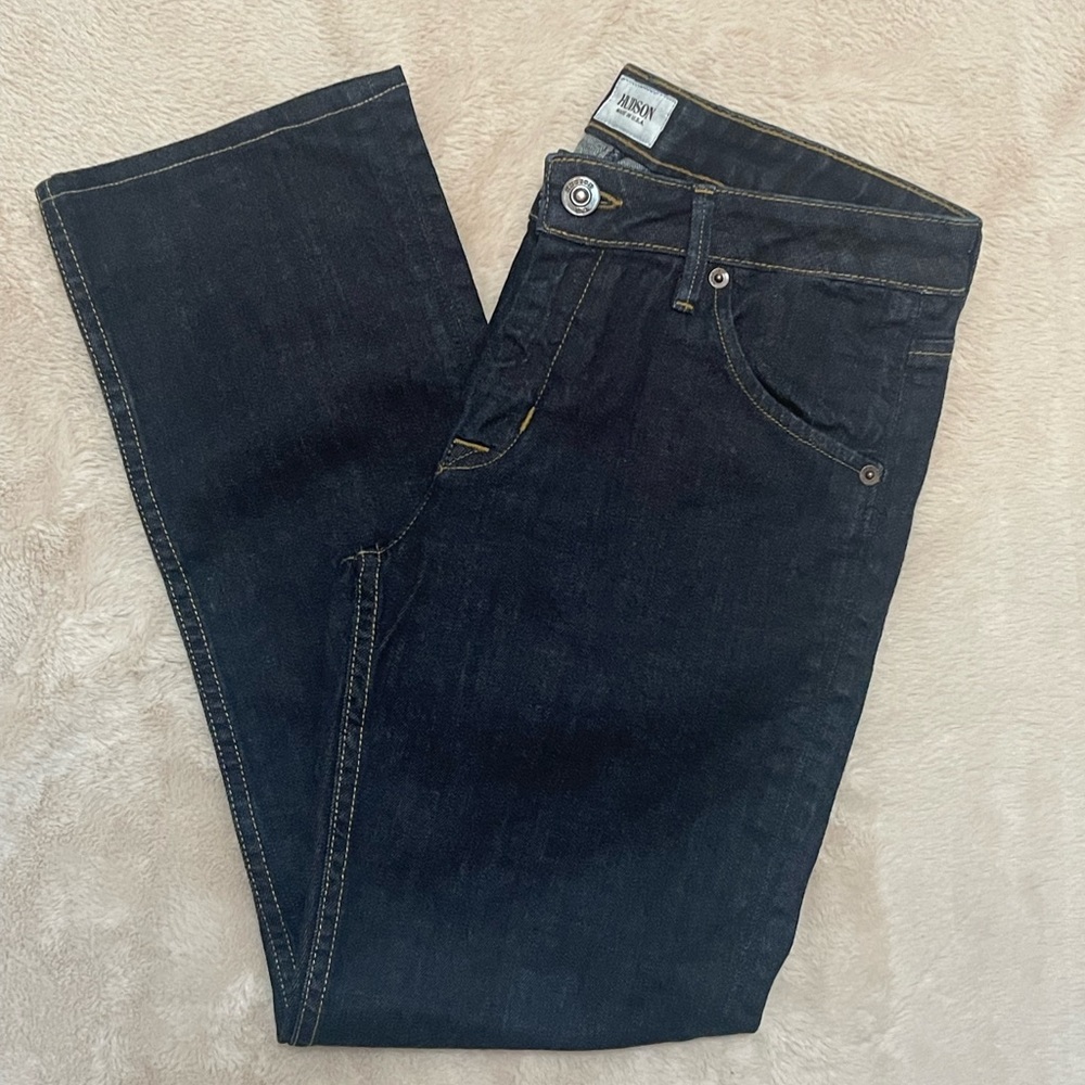 Hudson Jeans Sz 28 Dark Rinse “Carly Midrise Straight” Excellent Used Condition